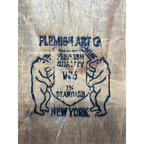 Wood Burned Rustic Flemish Art Wooden Box Made in NY - Picture 10 of 11